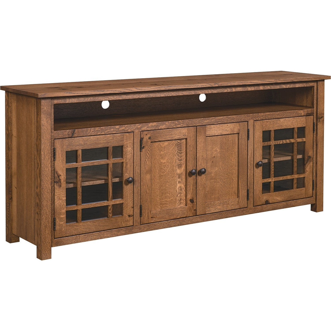 QW Amish 72" Concord Mission Media Console