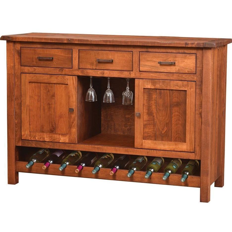 QW Amish Adele Wine Cabinet - 3 Drawer