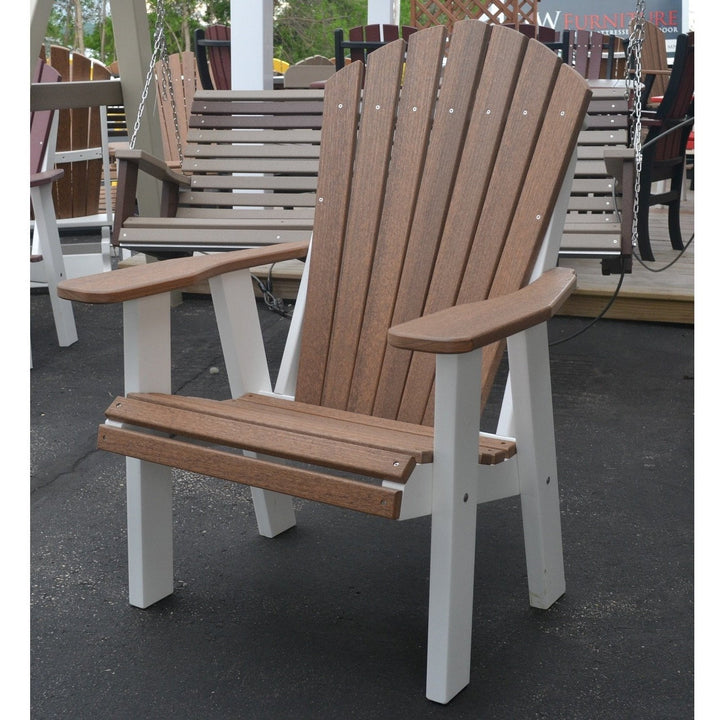 QW Amish Adirondack Chair - Wood Grain Poly