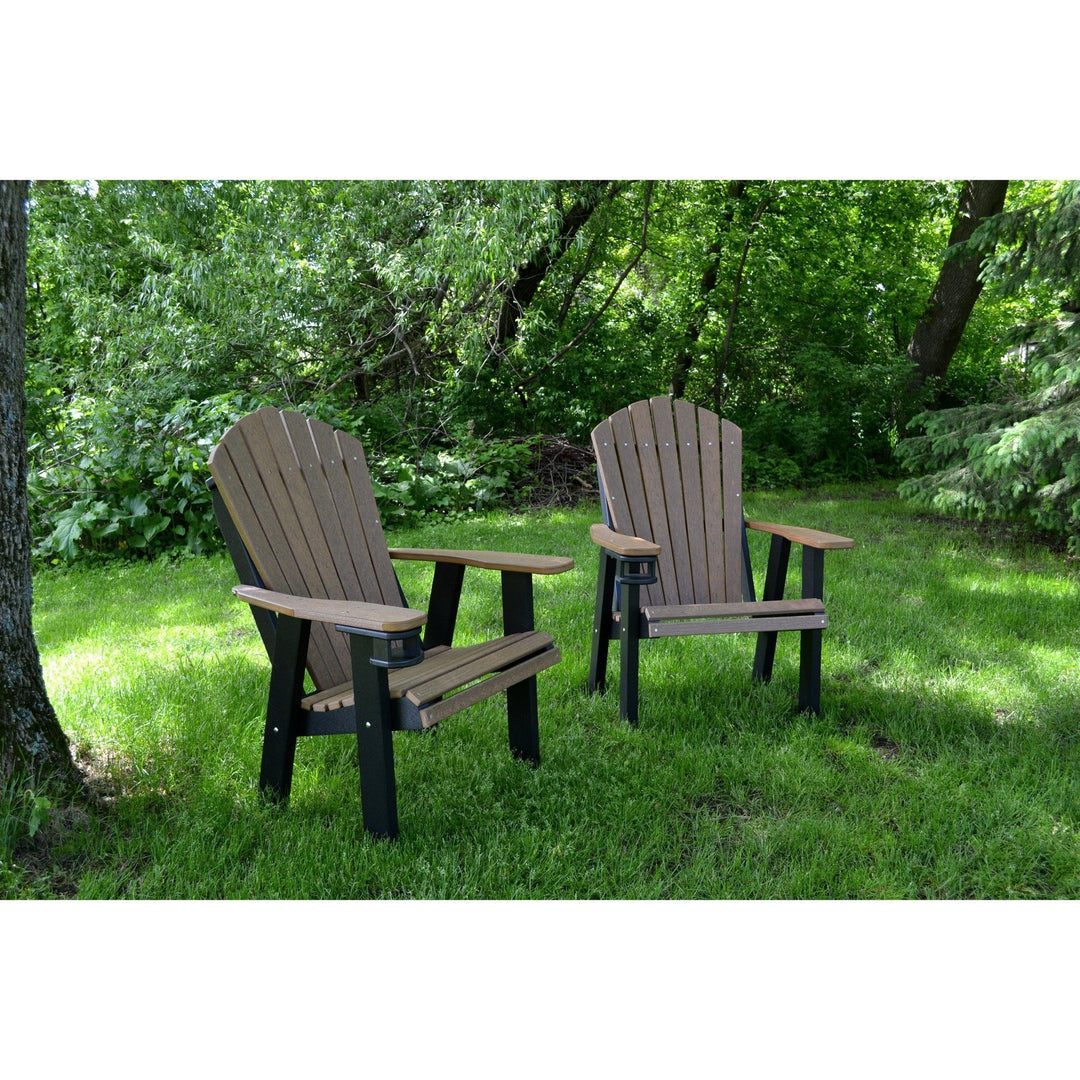 QW Amish Adirondack Chair - Wood Grain Poly