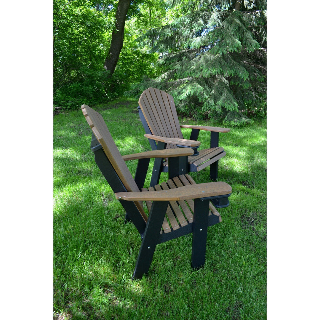 QW Amish Adirondack Chair - Wood Grain Poly