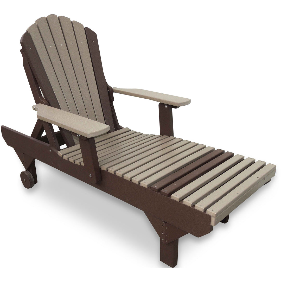 QW Amish Adirondack Chaise Lounge