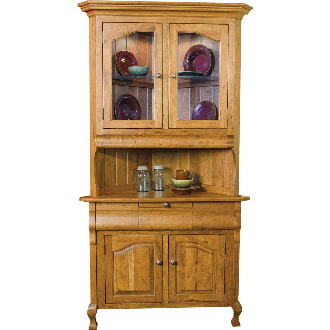 QW Amish Arlington Corner Hutch