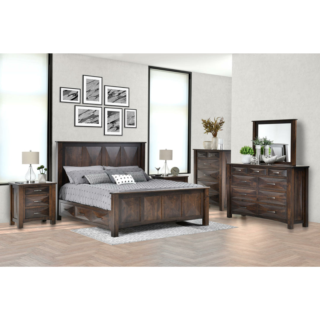 QW Amish Atley 5pc Set w/ Storage Bed