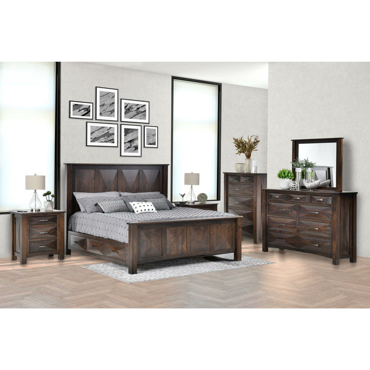 QW Amish Atley 5pc Set w/ Storage Bed