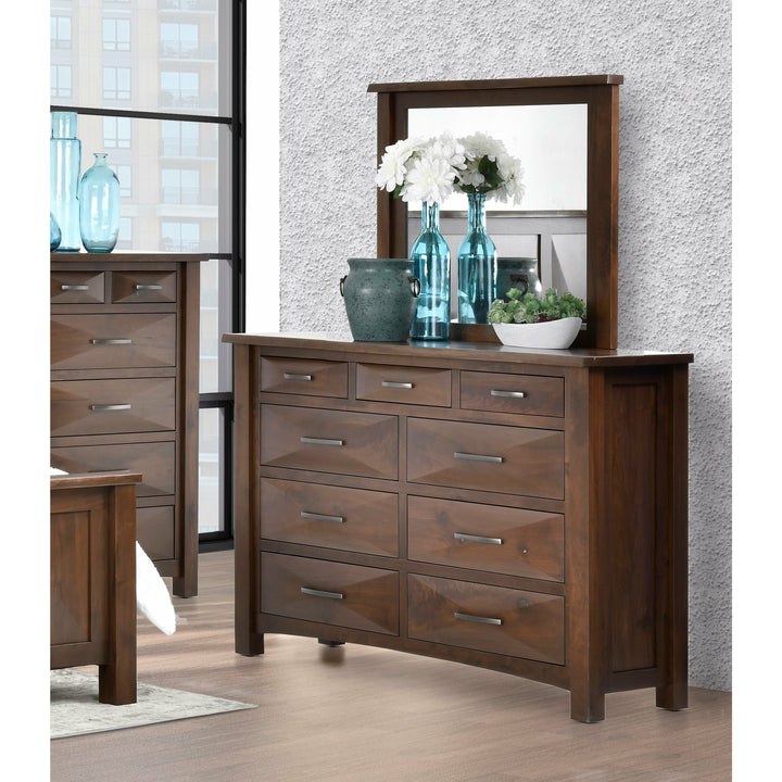 QW Amish Atley Live Edge 5pc Set w/ Storage Bed