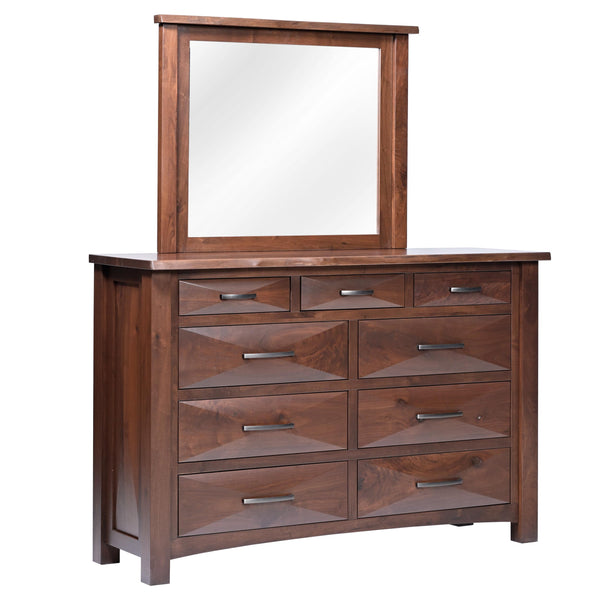 QW Amish Atley Live Edge Dresser w/ Optional Mirror
