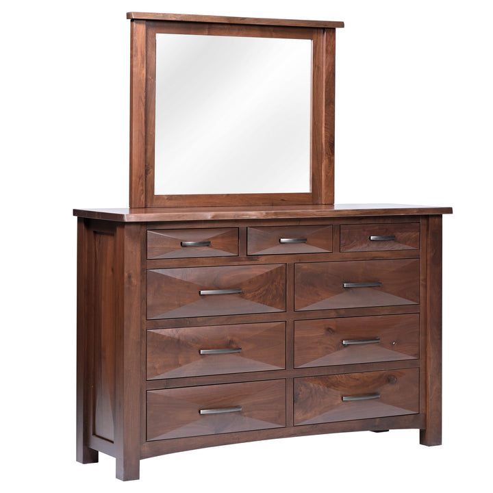 QW Amish Atley Live Edge Dresser w/ Optional Mirror