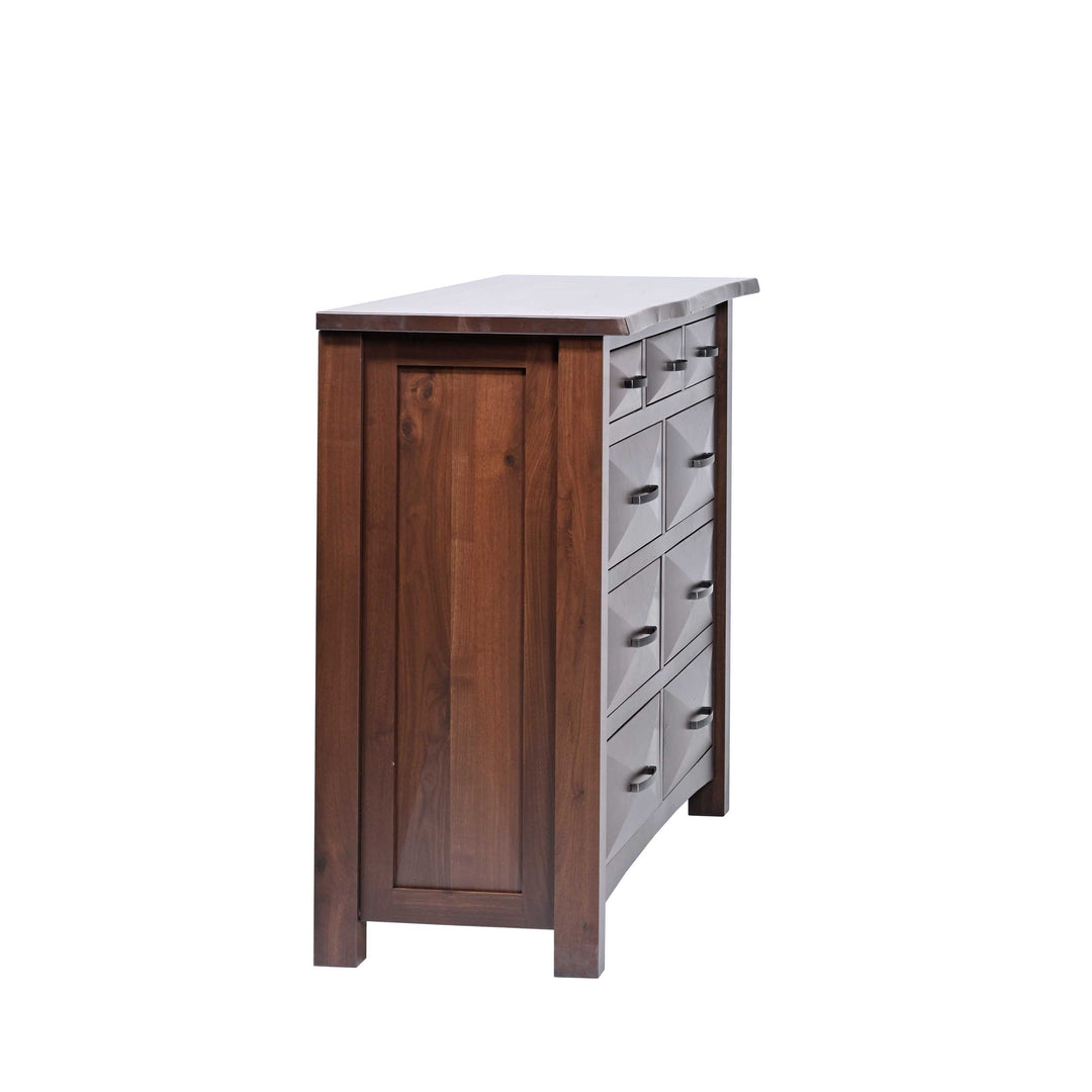 QW Amish Atley Live Edge Dresser w/ Optional Mirror