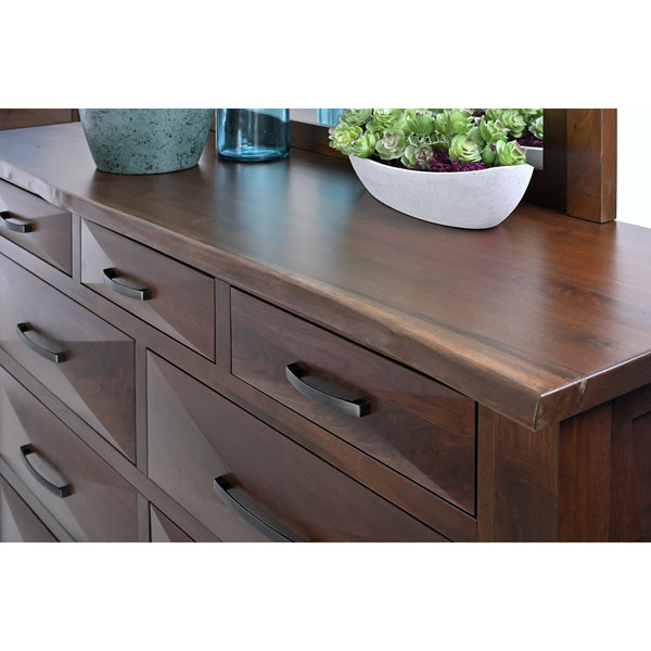 QW Amish Atley Live Edge Dresser w/ Optional Mirror