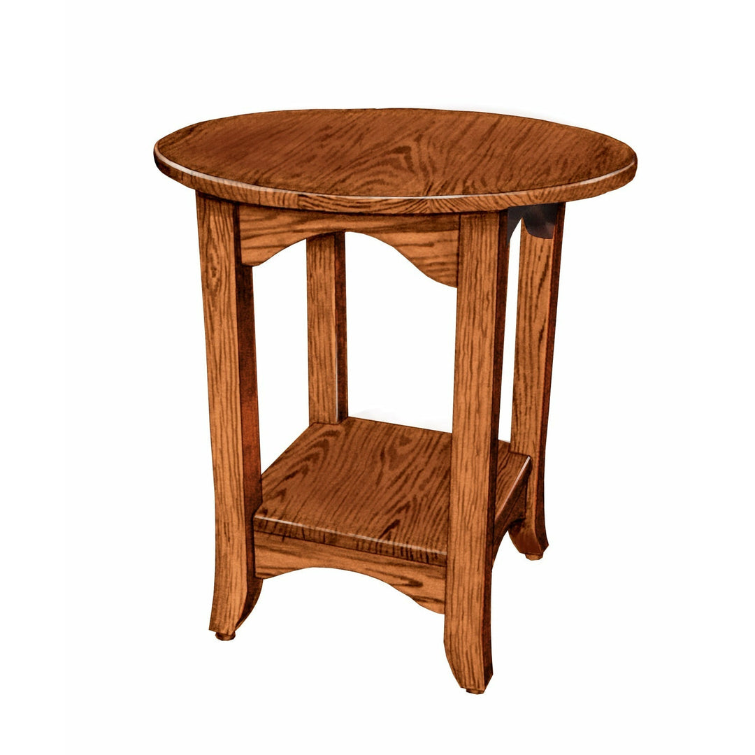 QW Amish Austin Round End Table