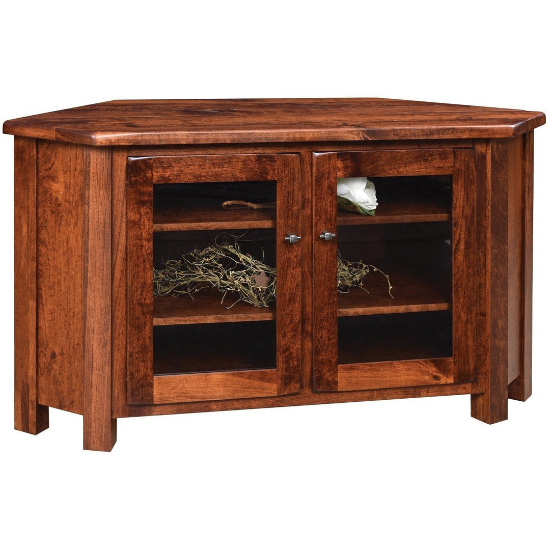 QW Amish Barn Floor 55" Corner TV Stand