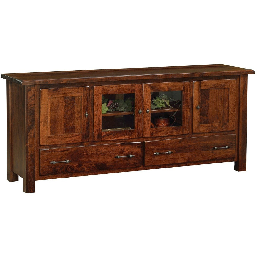 QW Amish Barn Floor 70" TV Stand - 30"H