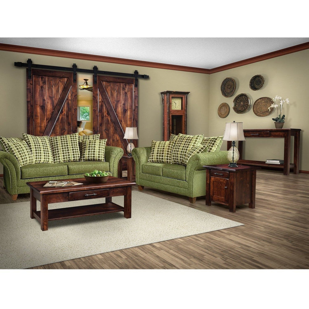 QW Amish Barn Floor Enclosed End Table