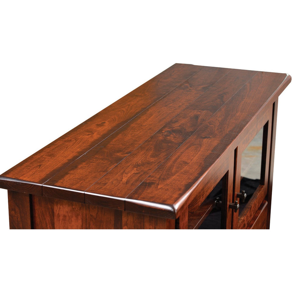 QW Amish Barn Floor Fireplace TV Stand