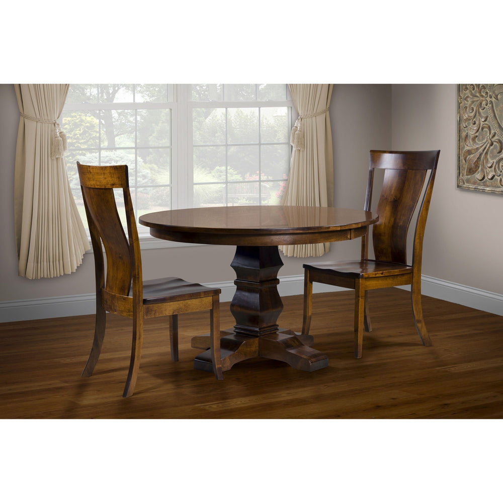 QW Amish Bradbury Single Pedestal Table