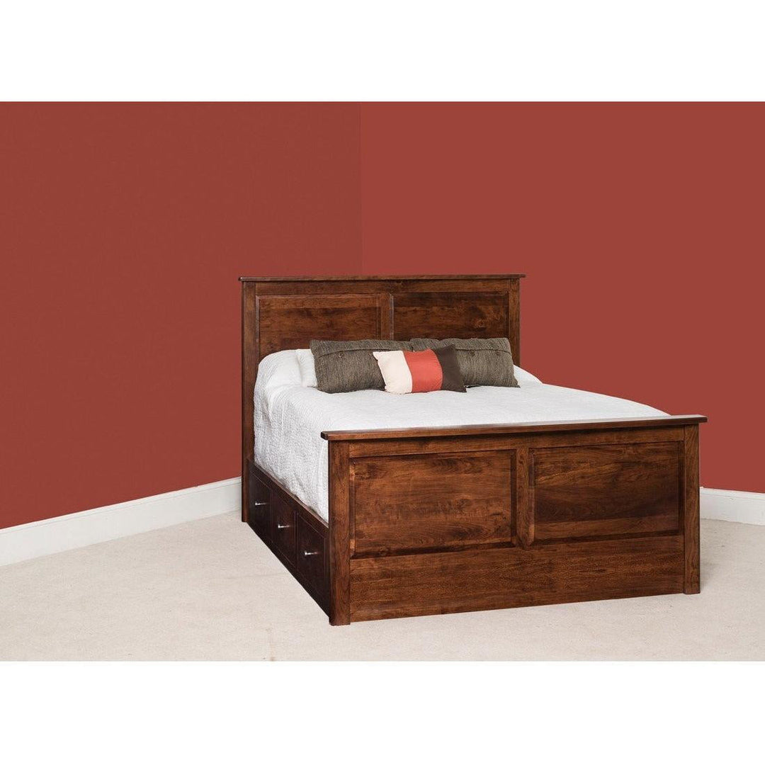 QW Amish Breezewood Storage Bed AEPN-BW-1423