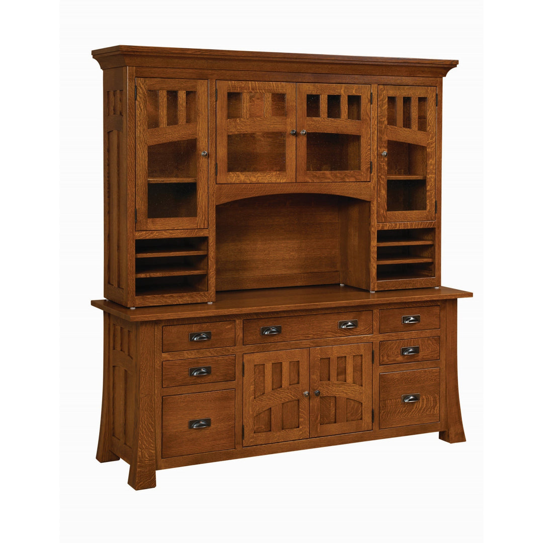 QW Amish Bridgefort Credenza with Optional Hutch
