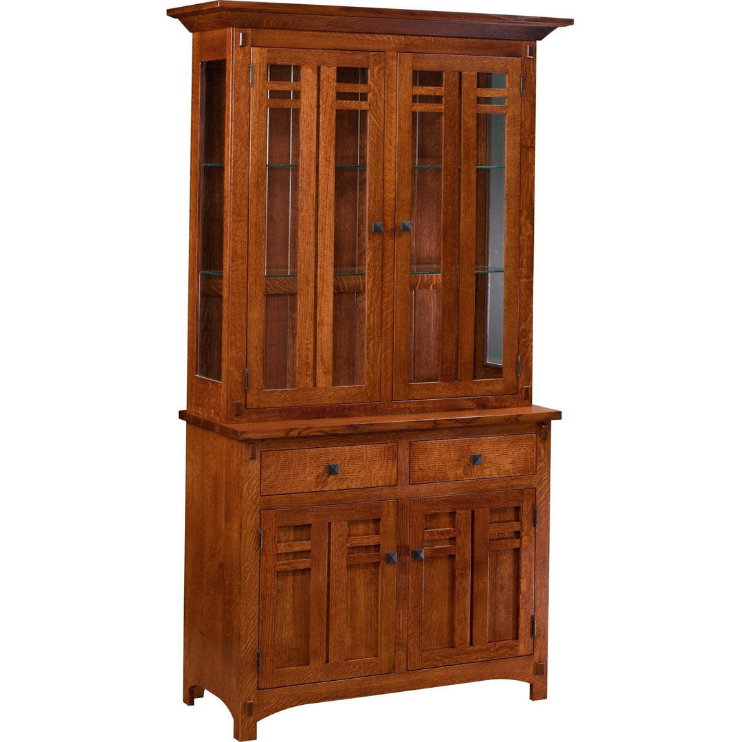QW Amish Bungalow 2 Door Buffet with Hutch 167A-00980097