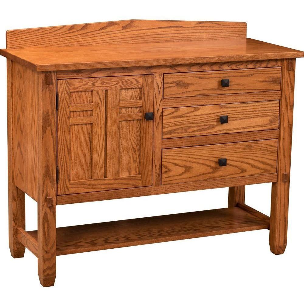 QW Amish Bungalow Sideboard 39'' - 1 Door 3 Drawers