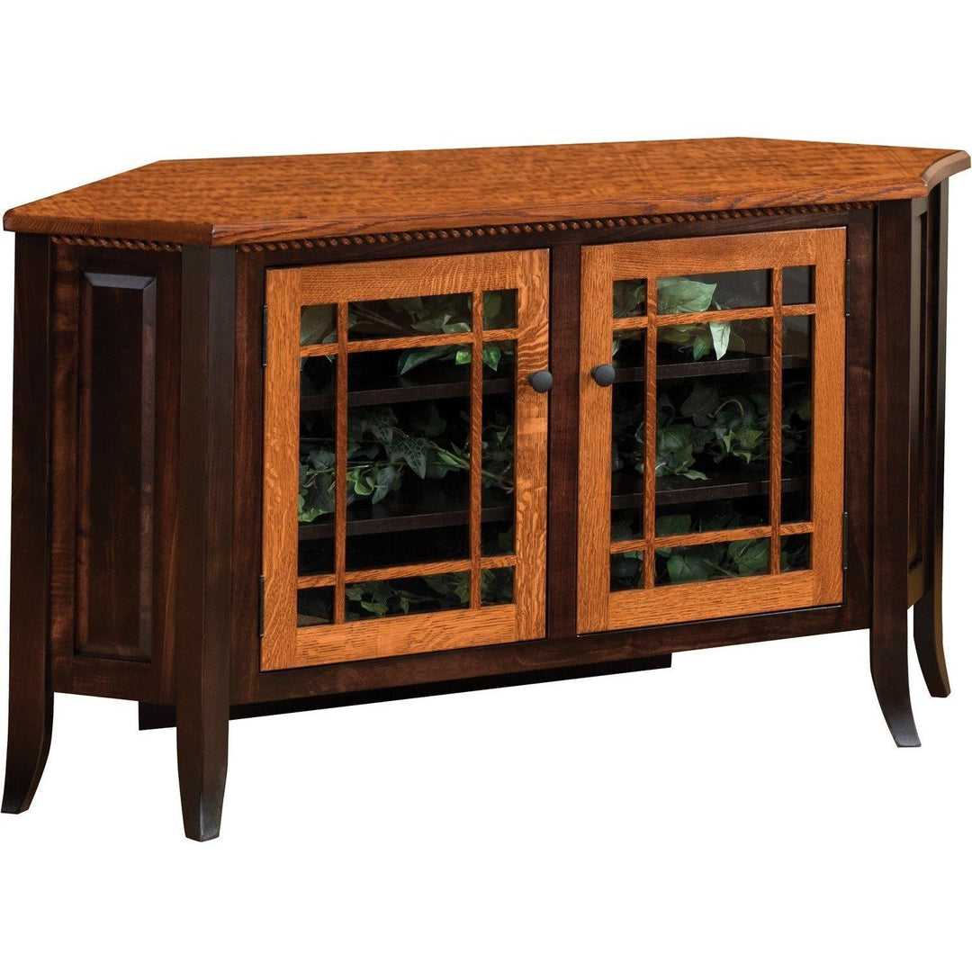QW Amish Bunker Hill 55" Corner TV Stand