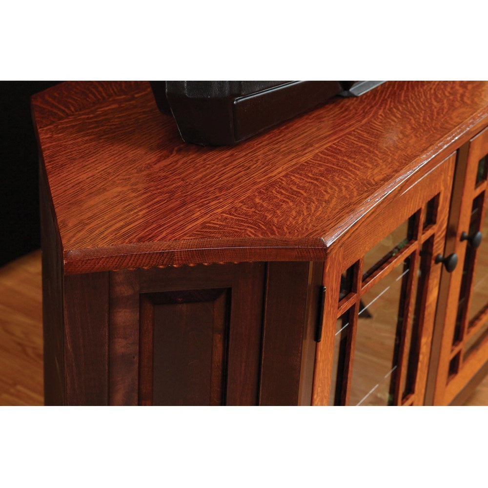 QW Amish Bunker Hill 55" Corner TV Stand ALWO-BH-55730-C2