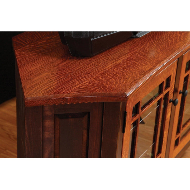 QW Amish Bunker Hill 55" Corner TV Stand ALWO-BH-55730-C2