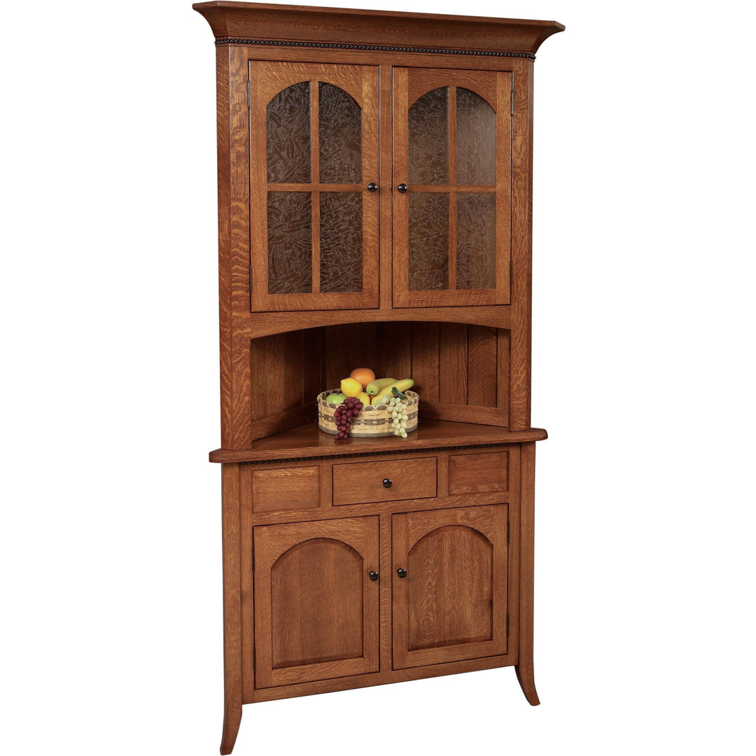 QW Amish Bunker Hill Corner Hutch GPSO-G06-38S