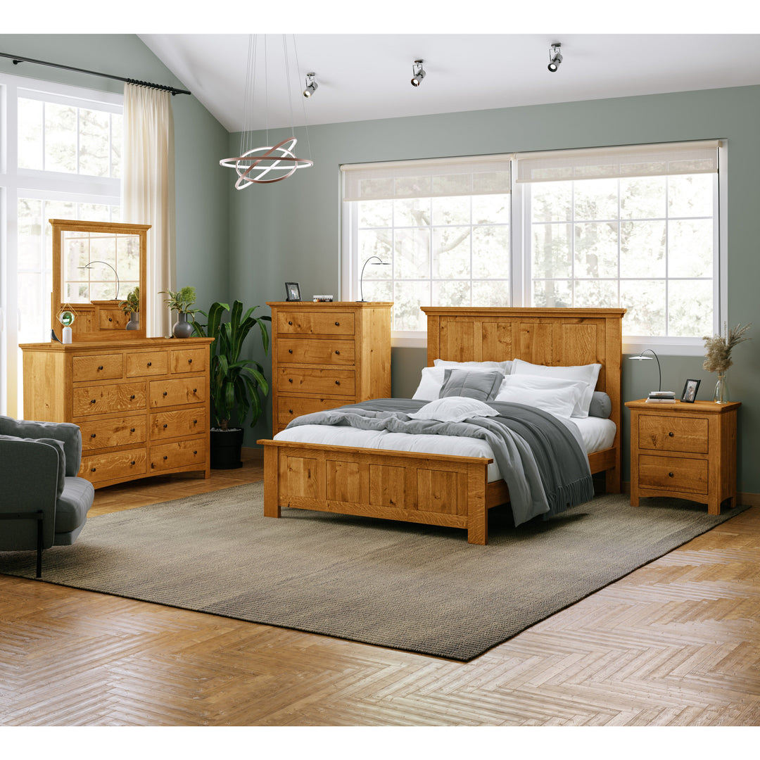 QW Amish Canton Tall Dresser & Optional Mirror