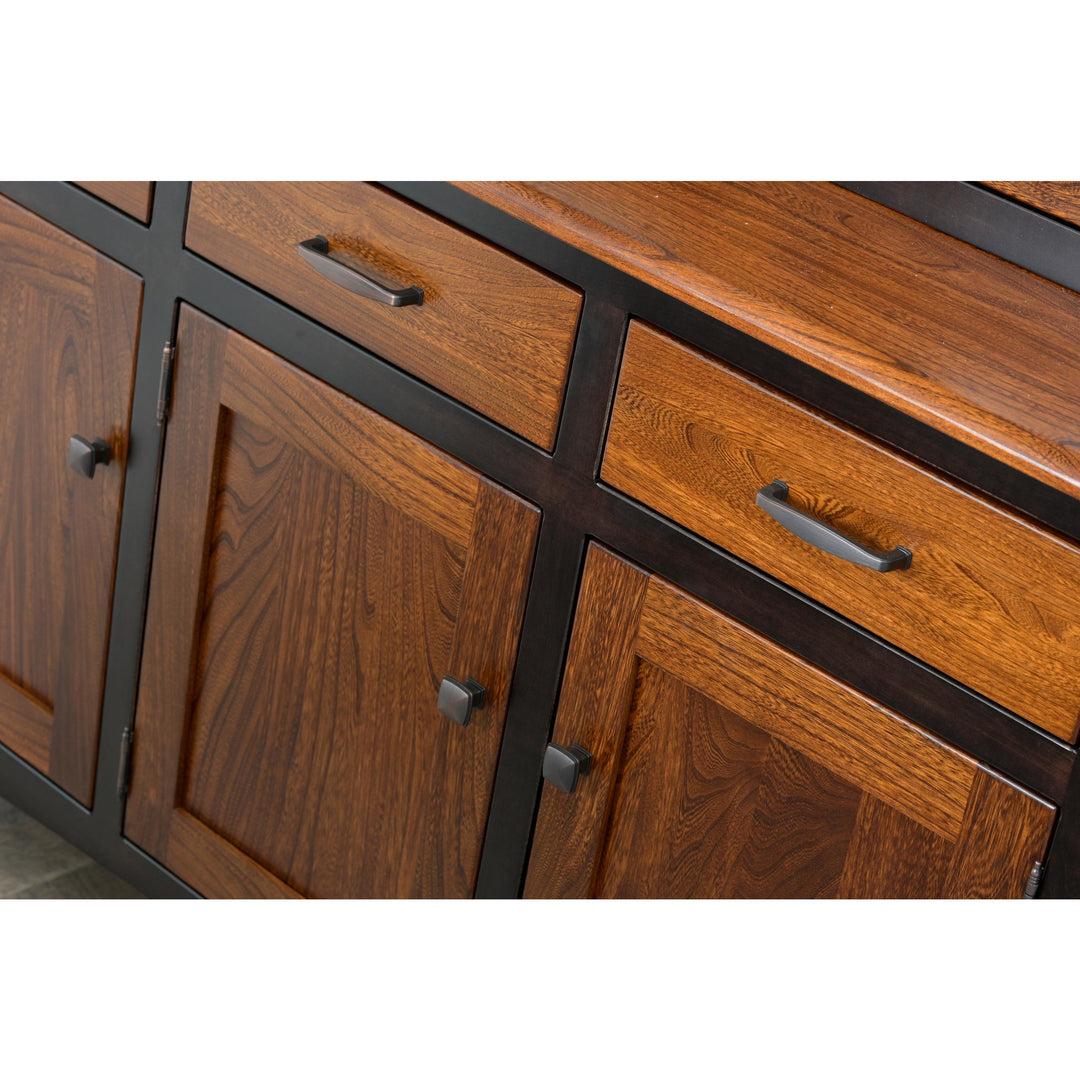 QW Amish Charlestown 3 Door Hutch & Buffet
