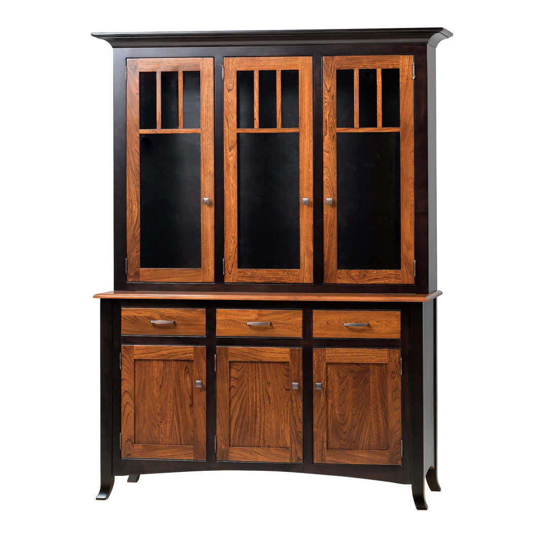QW Amish Charlestown 3 Door Hutch & Buffet