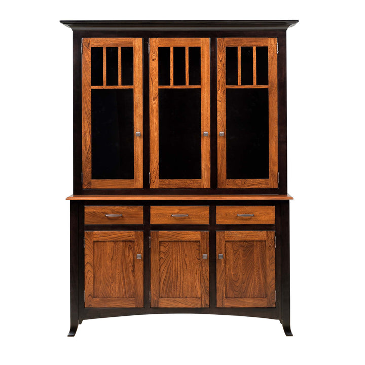 QW Amish Charlestown 3 Door Hutch & Buffet