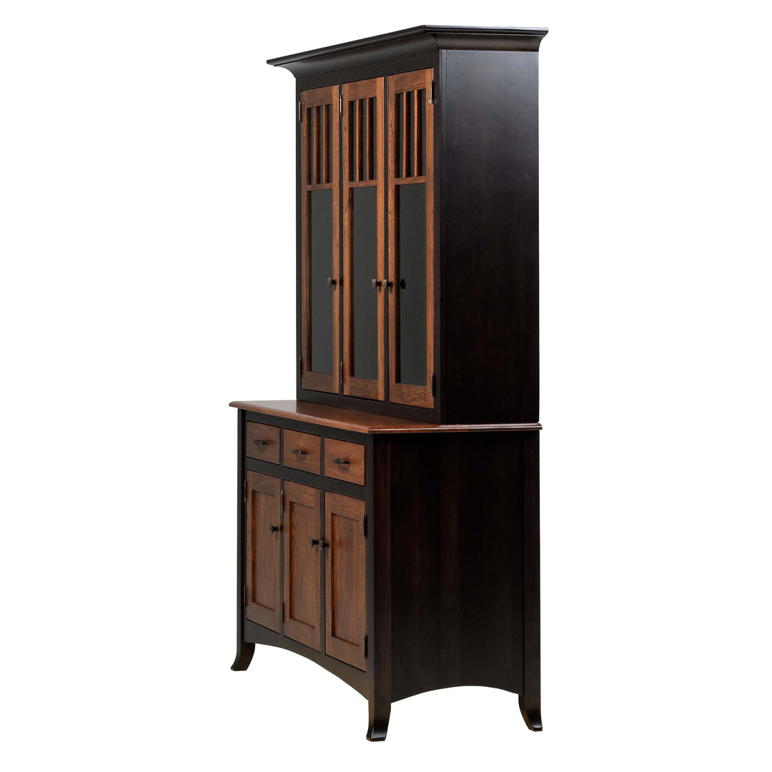 QW Amish Charlestown 3 Door Hutch & Buffet