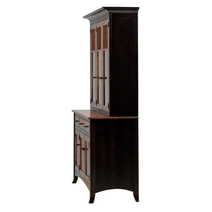 QW Amish Charlestown 3 Door Hutch & Buffet