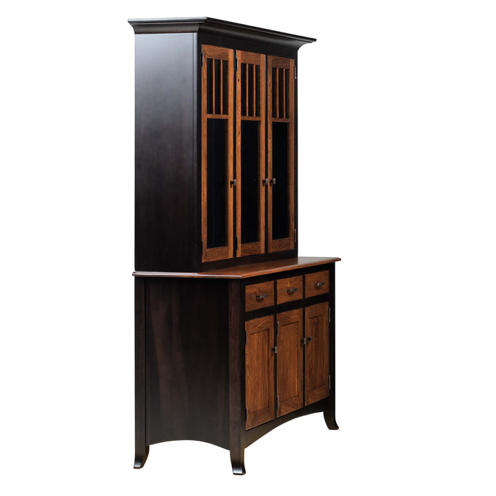 QW Amish Charlestown 3 Door Hutch & Buffet