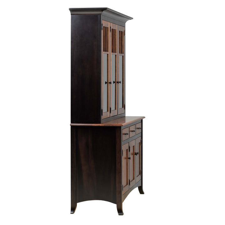 QW Amish Charlestown 3 Door Hutch & Buffet