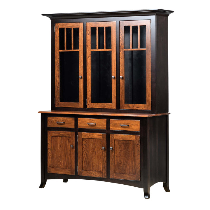 QW Amish Charlestown 3 Door Hutch & Buffet