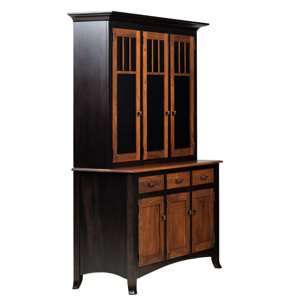 QW Amish Charlestown 3 Door Hutch & Buffet