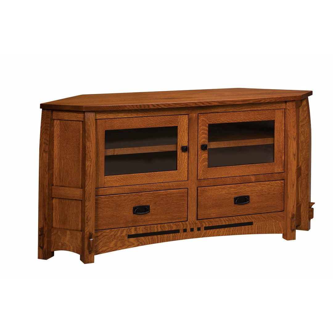 QW Amish Colebrook 61" Corner TV Stand