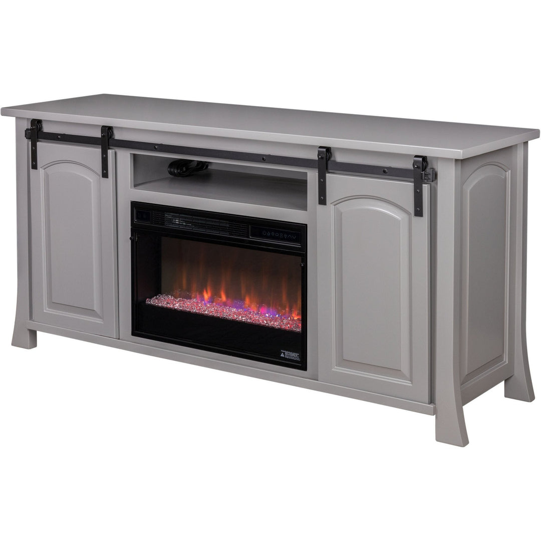 QW Amish Conrad Fireplace Media Console CPOR-CRFPE-26