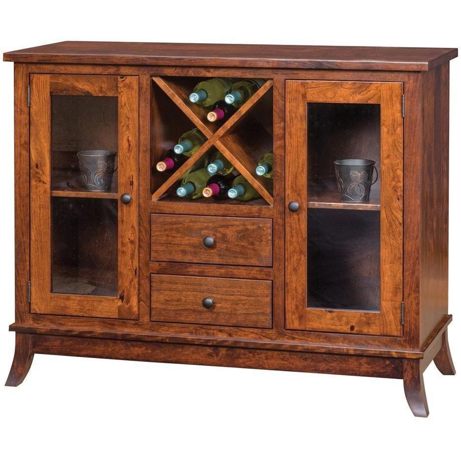 QW Amish Covington Wine Cabinet