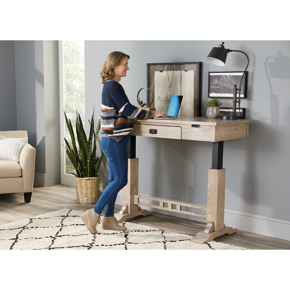 QW Amish Craftsman Lift Desk Quality Woods Furniture