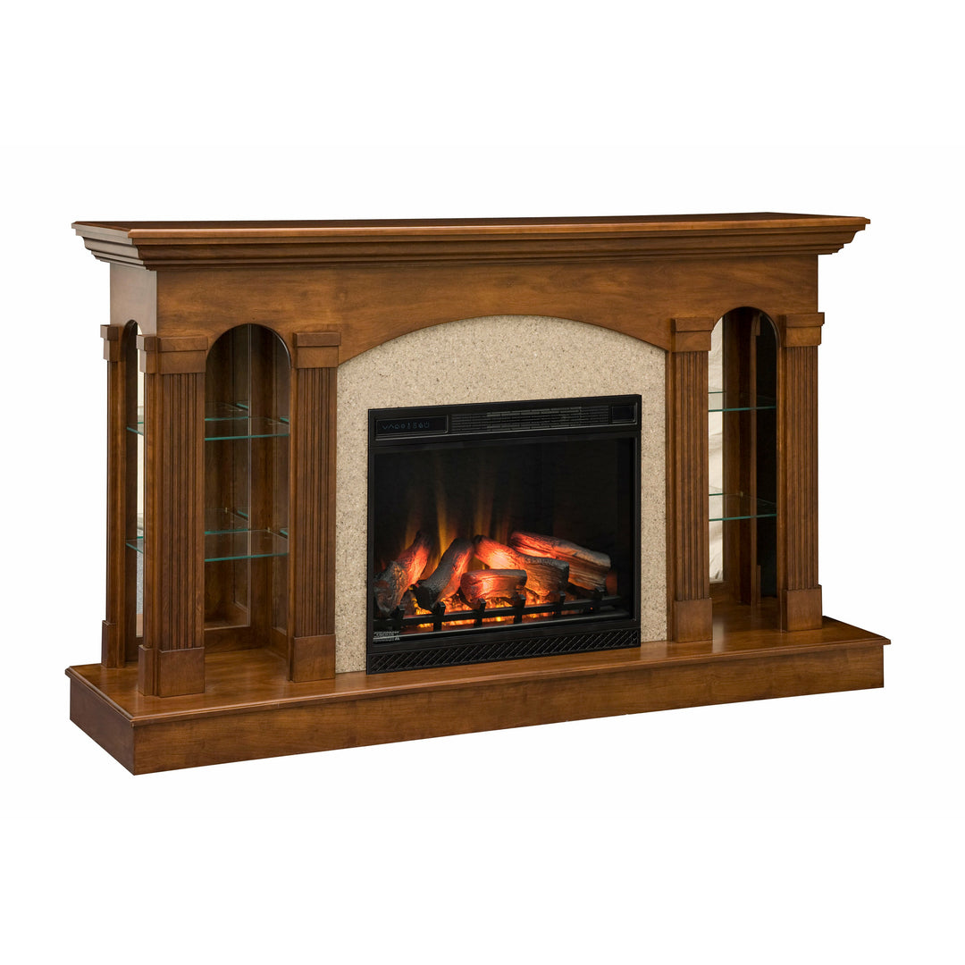 QW Amish Curio Fireplace