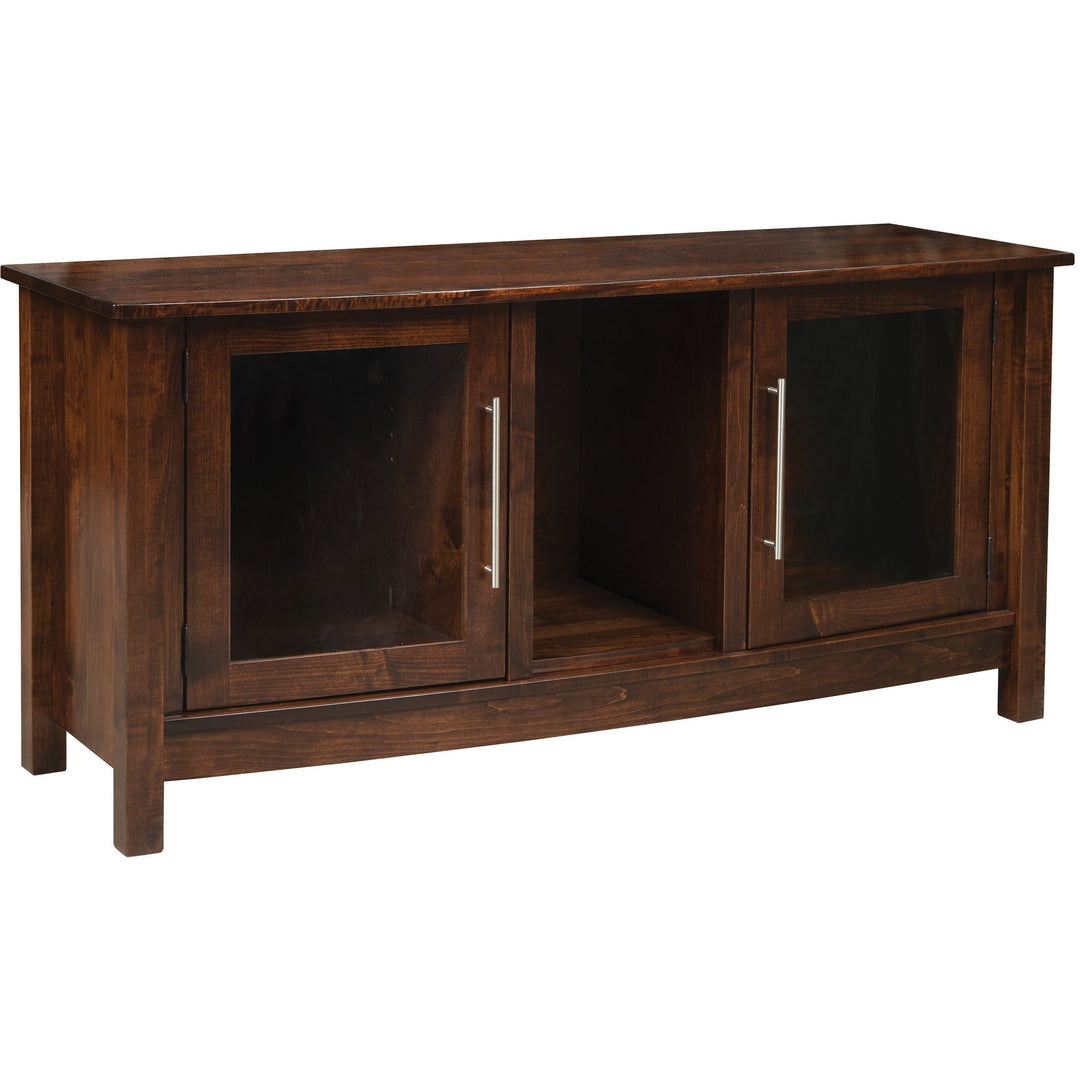 QW Amish Curved Mission TV Stand