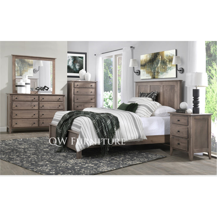 QW Amish Dallas 6 Drawer Dresser & Optional Mirror