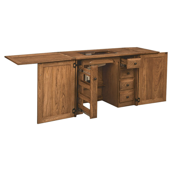 QW Amish 2 Door Sewing Cabinet