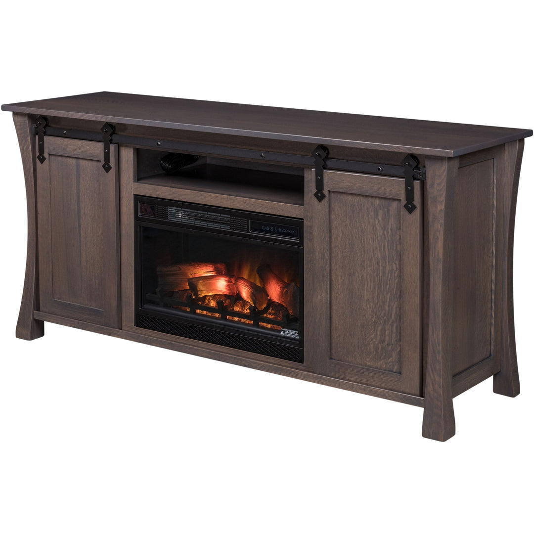 QW Amish Eldorado Fireplace Entertainment Center