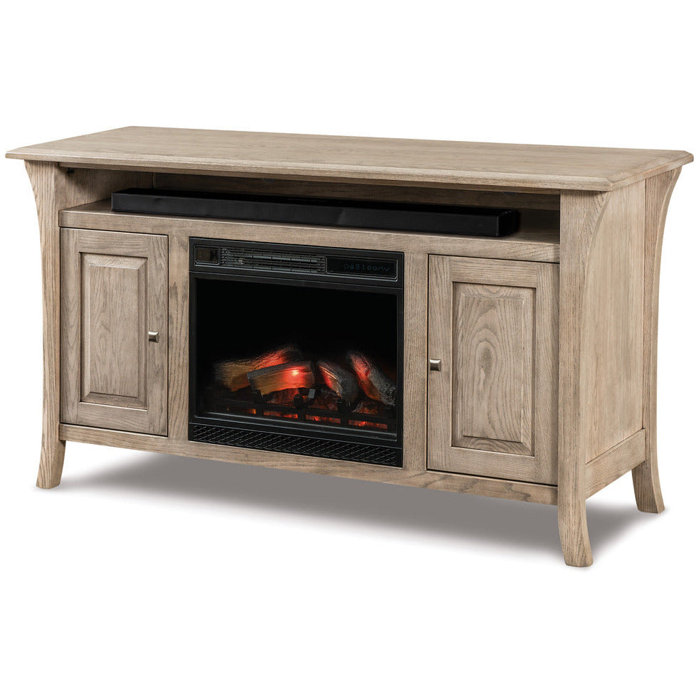 QW Amish Ensenada 63" Fireplace Console