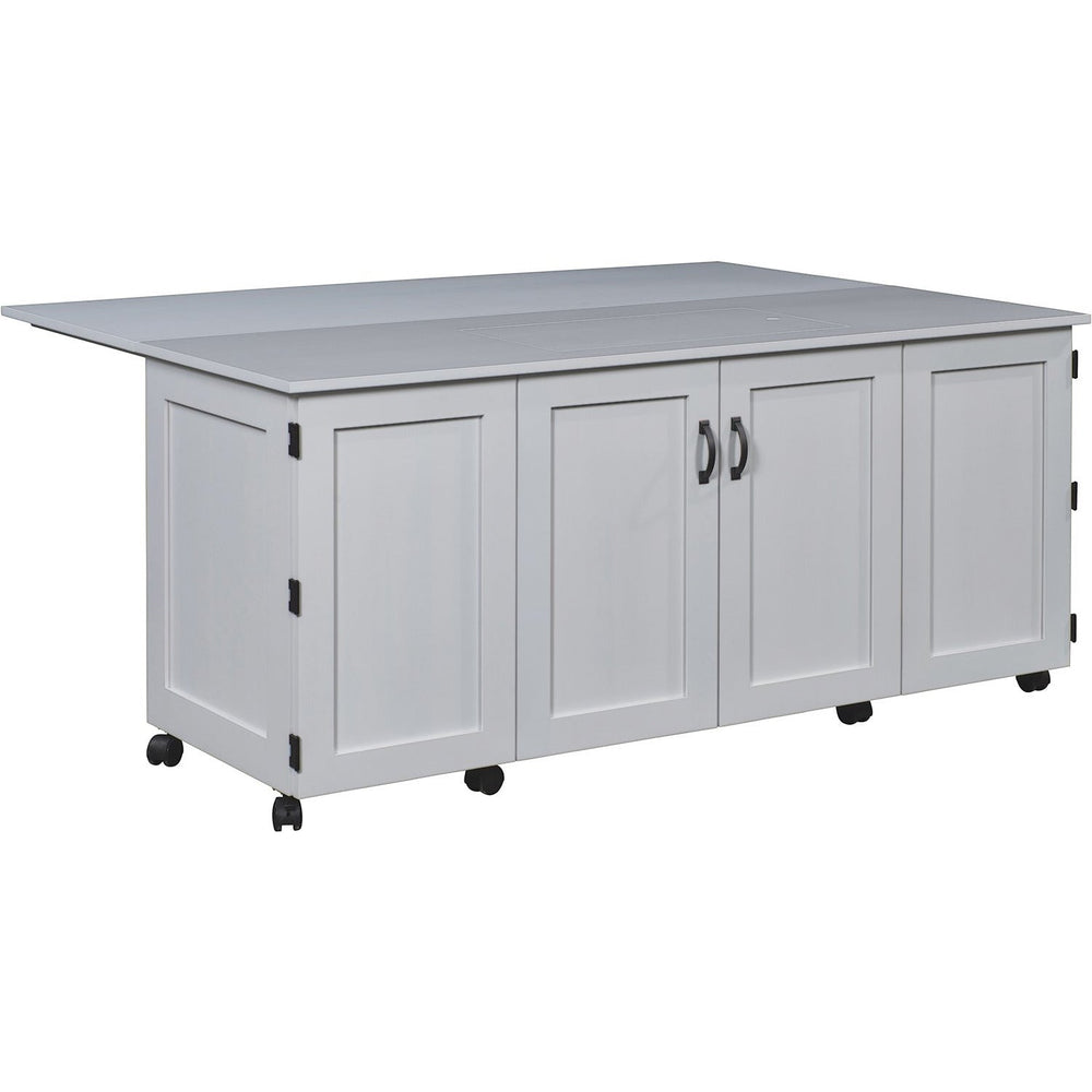 QW Amish Flat Top Sewing Cabinet with Doors