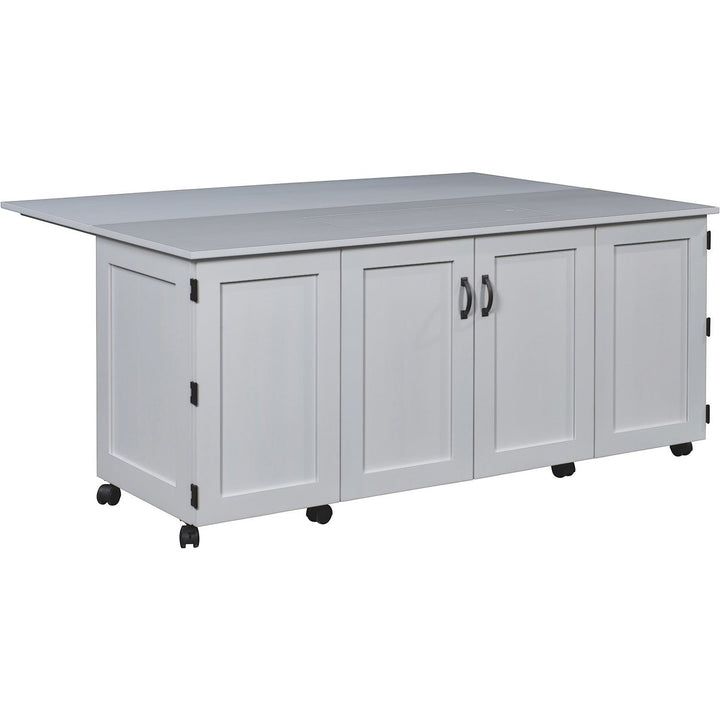 QW Amish Flat Top Sewing Cabinet with Doors